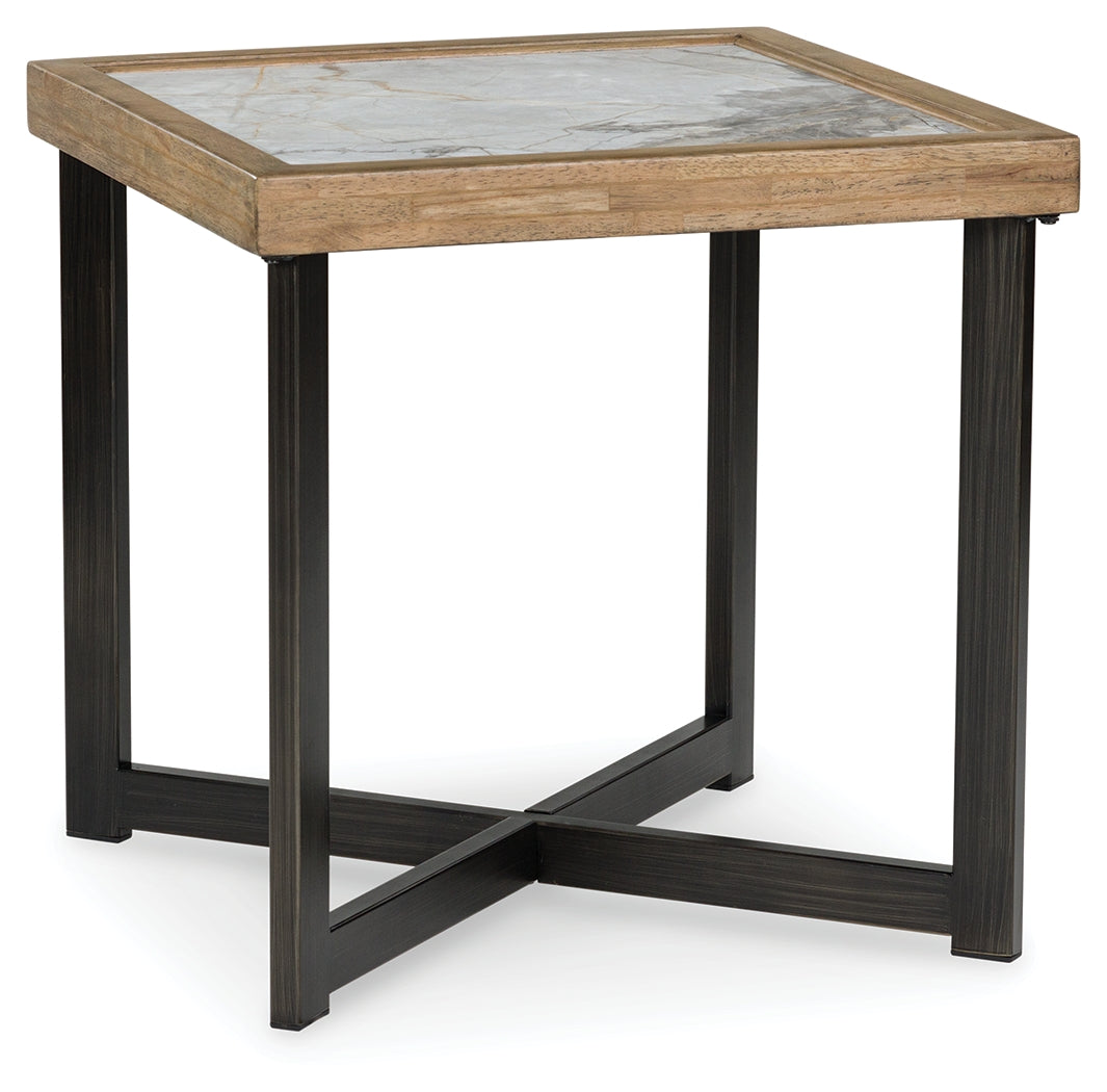 Montia Multi End Table angled side view