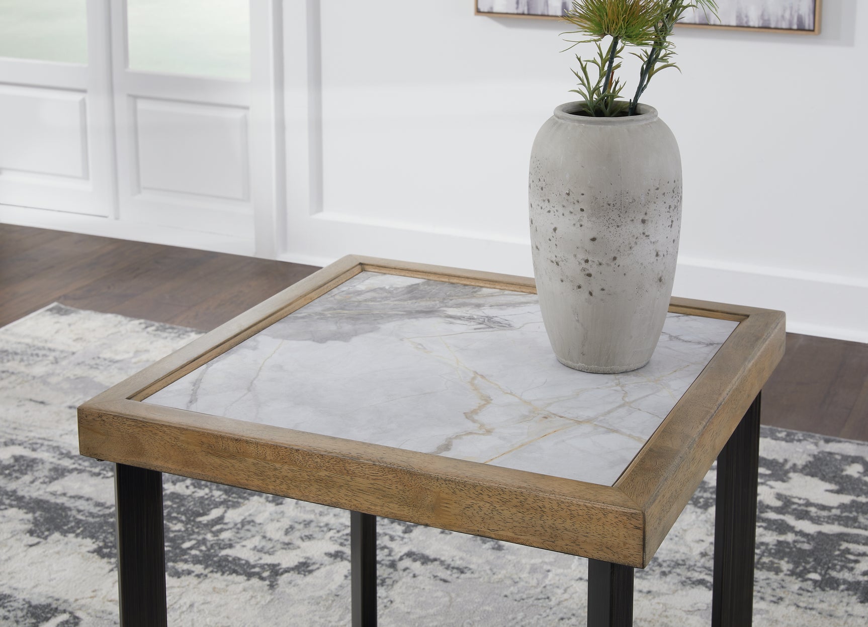 Close-up of Montia End Table tile detail