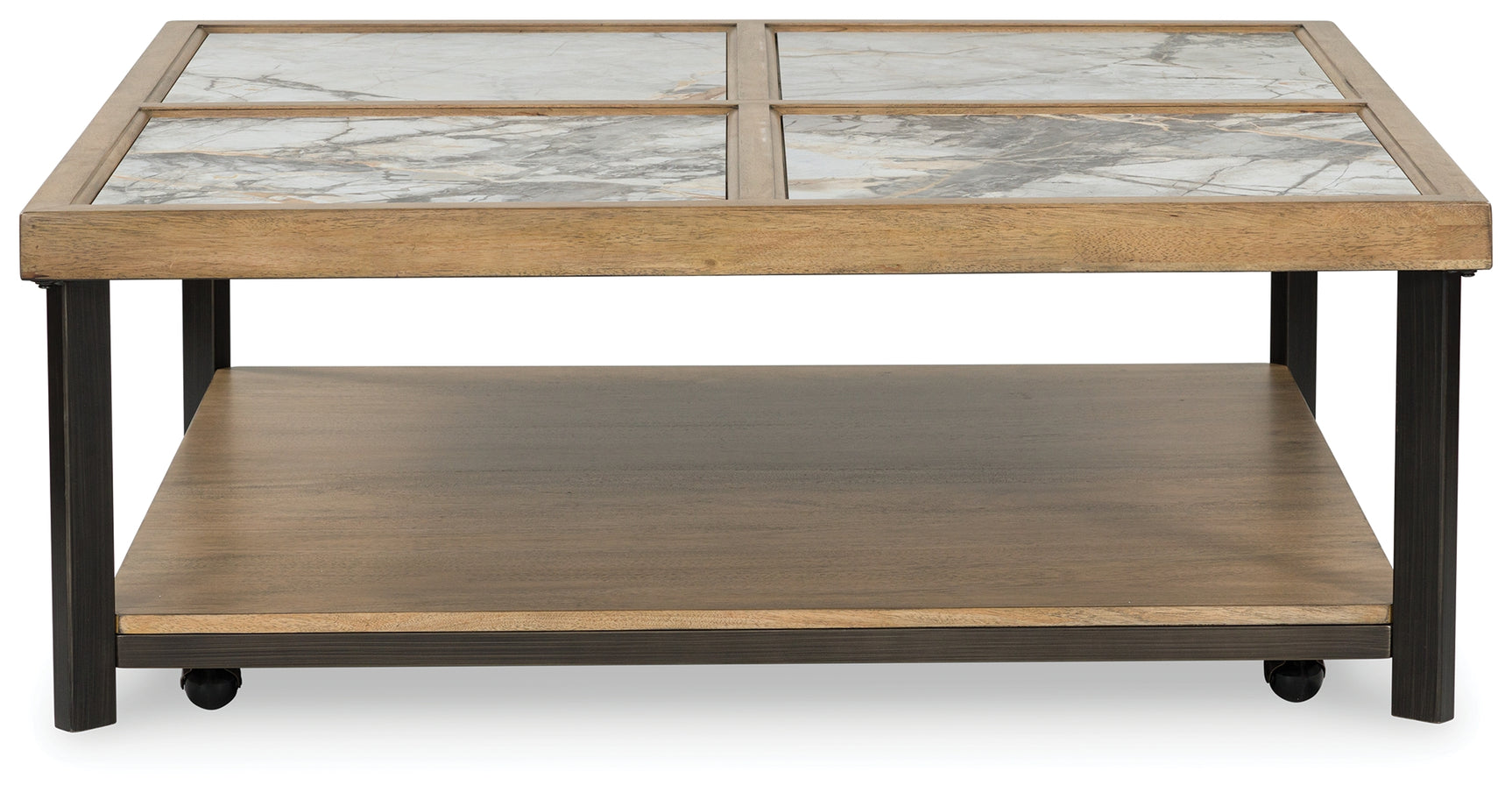 Montia Coffee Table head-on view showcasing square shape