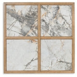 Montia Coffee Table top view showing sintered stone details