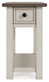 Back view of Bolanburg Two-Tone Chairside End Table
