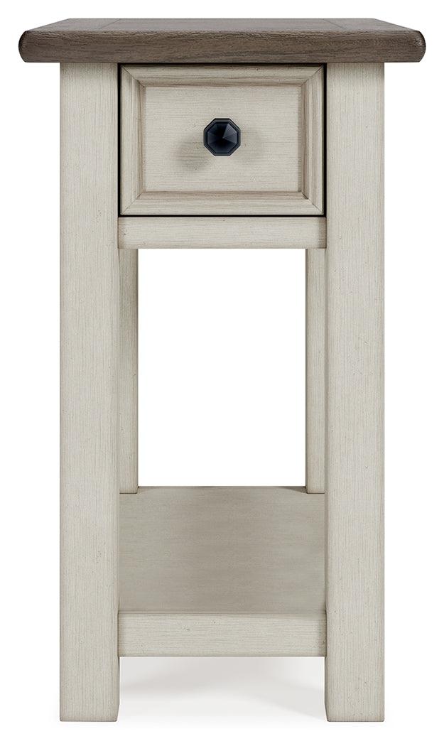 Back view of Bolanburg Two-Tone Chairside End Table