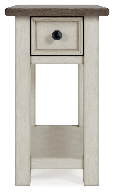 Back view of Bolanburg Two-Tone Chairside End Table