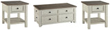 Bolanburg coffee and end table set angled view