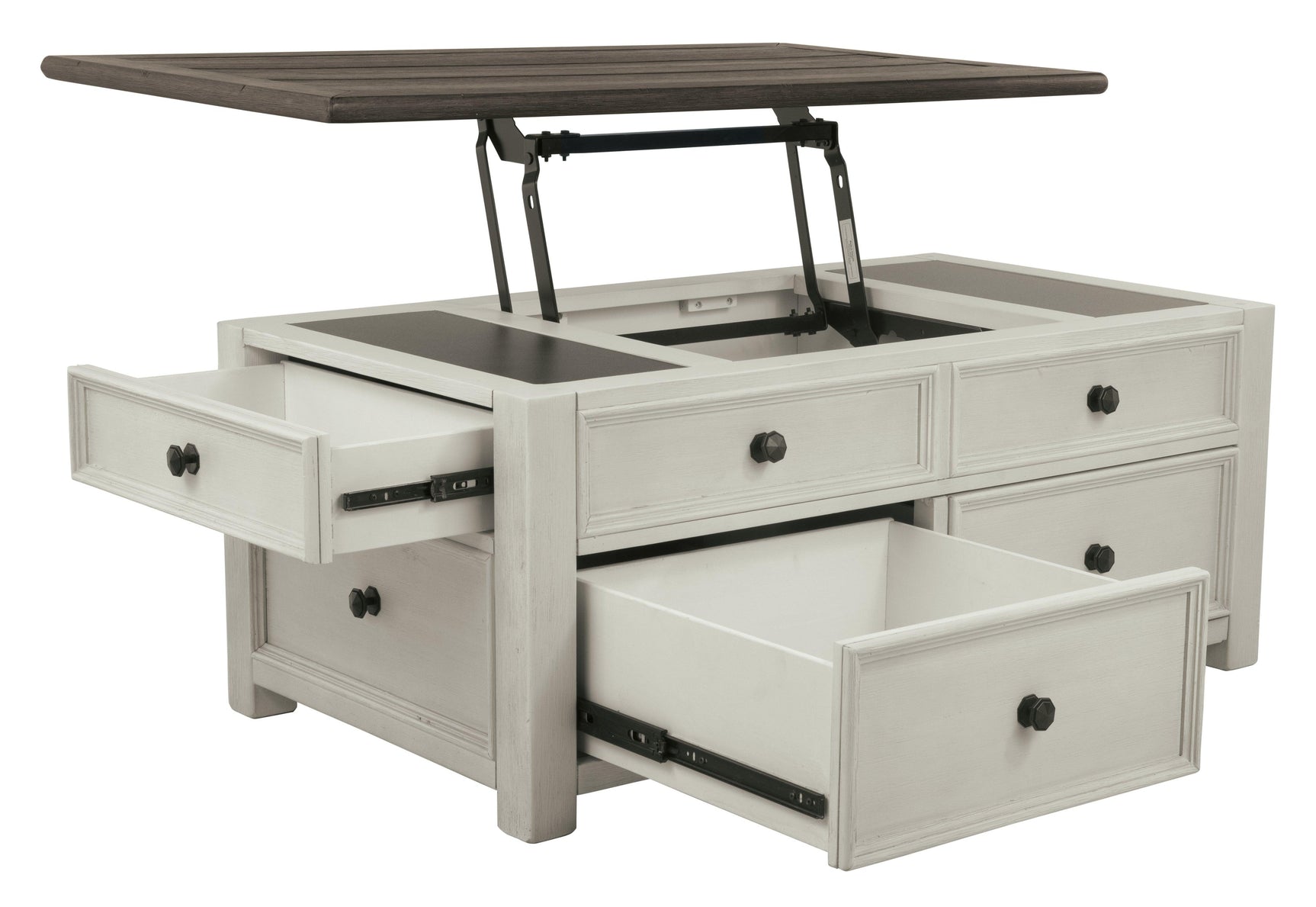 Bolanburg Two-tone Coffee Table with Lift Top front view