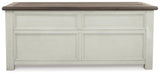 Bolanburg Coffee Table side drawer open showing interior