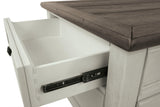 Bolanburg Two-tone Coffee Table with Lift Top front view