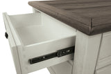 Bolanburg end table corner angle