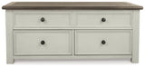 Bolanburg Coffee Table close-up of two-tone finish
