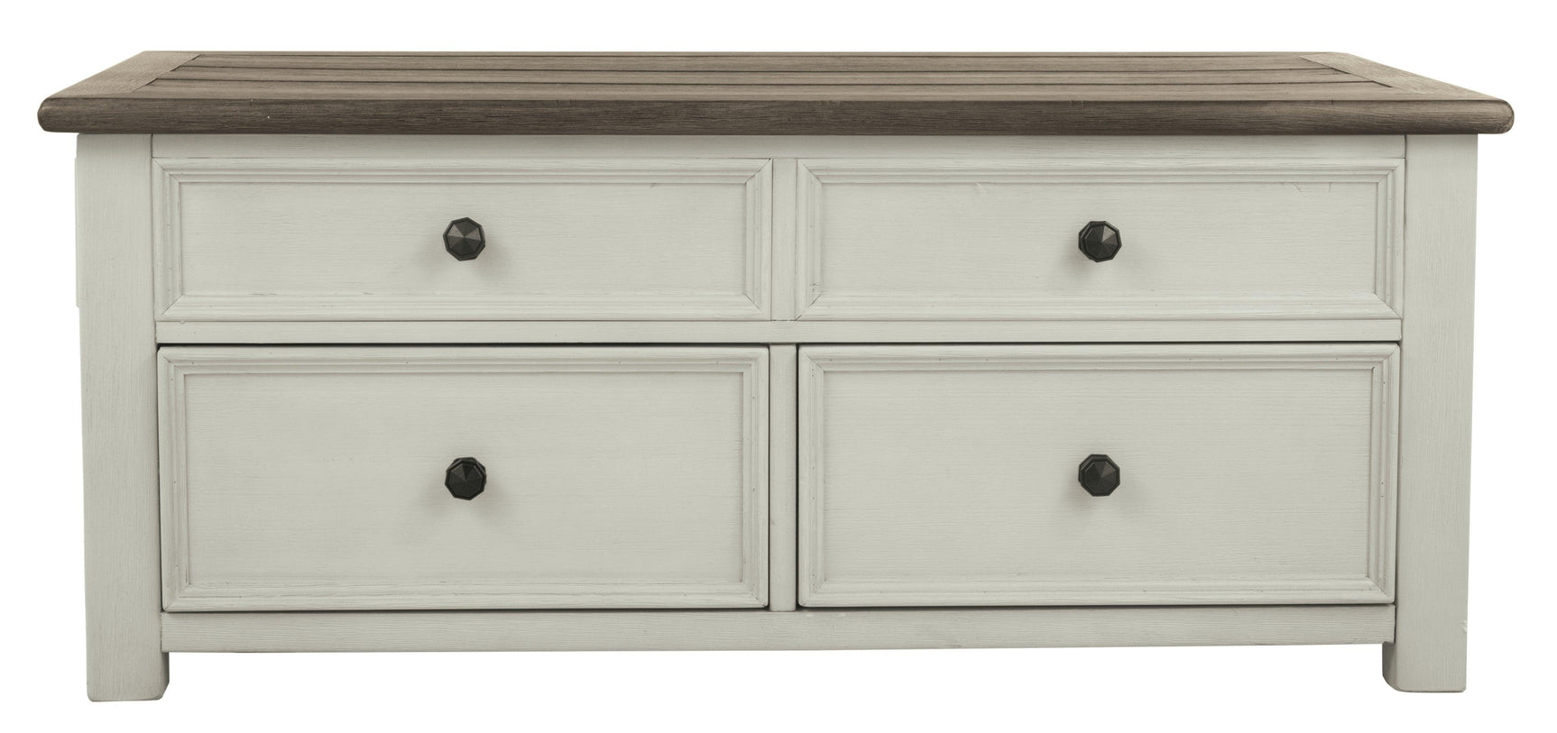 Bolanburg Two-tone Coffee Table with Lift Top front view