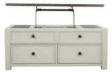 Bolanburg Two-tone Coffee Table with Lift Top front view
