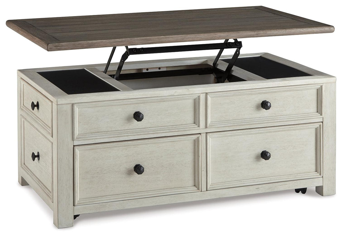 Bolanburg Coffee Table showing drawers closed