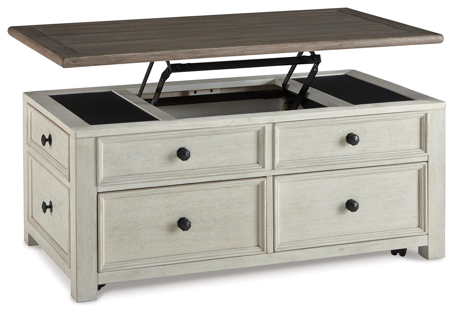 Bolanburg Coffee Table showing drawers closed