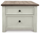 Bolanburg Coffee Table bottom shelf storage