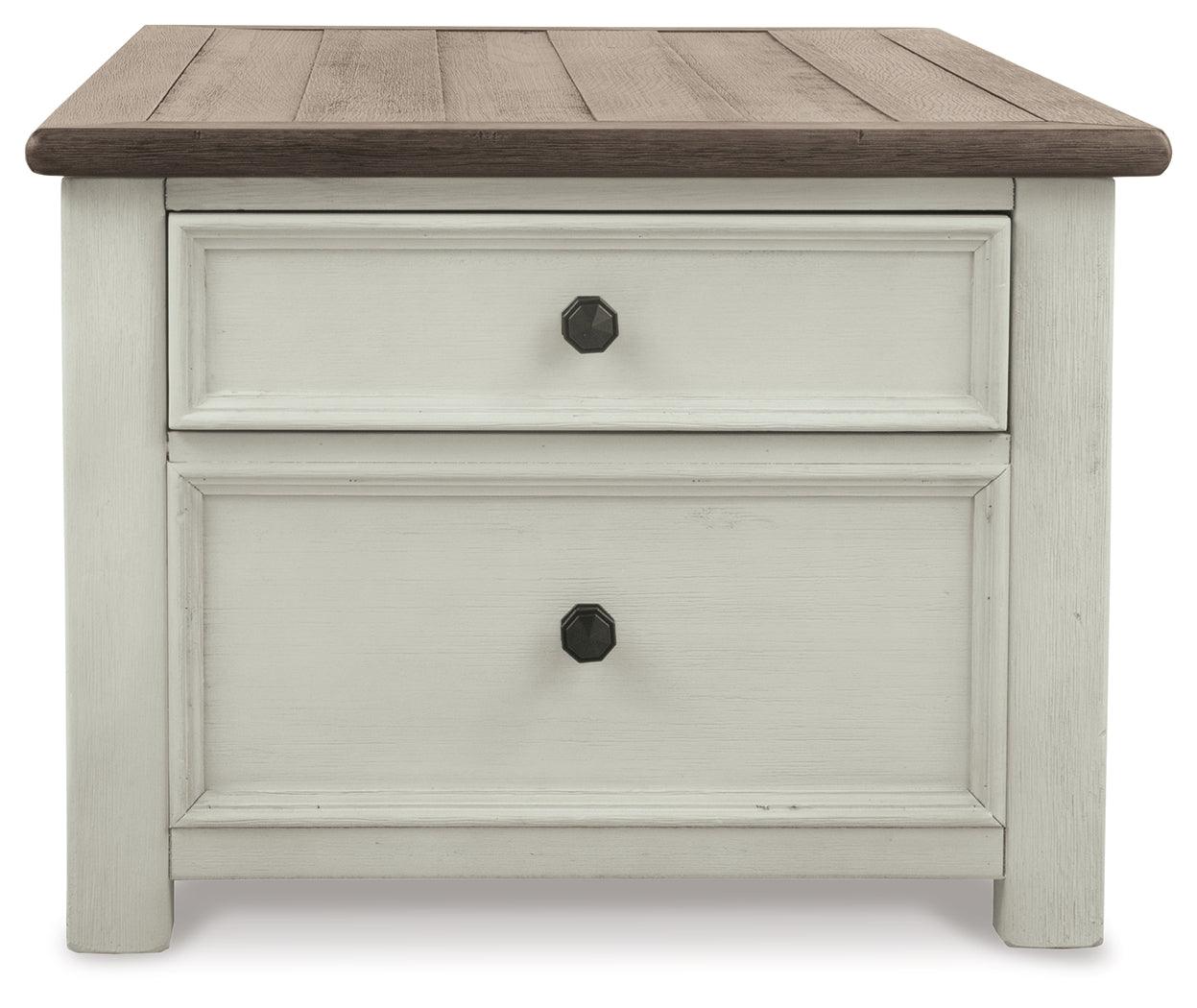 Bolanburg Coffee Table bottom shelf storage