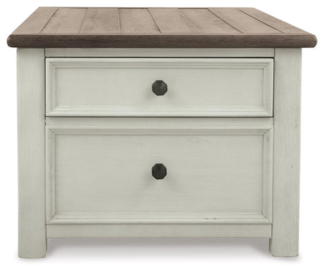 Bolanburg Coffee Table bottom shelf storage