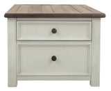 Bolanburg Two-tone Coffee Table with Lift Top front view