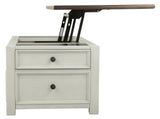 Bolanburg Two-tone Coffee Table with Lift Top front view