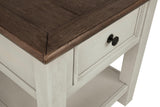 Detail of plank-style tabletop finish