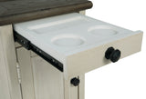 Bolanburg two-tone coffee table and end table set, angled view