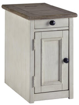 Fully assembled Bolanburg two-tone chairside end table