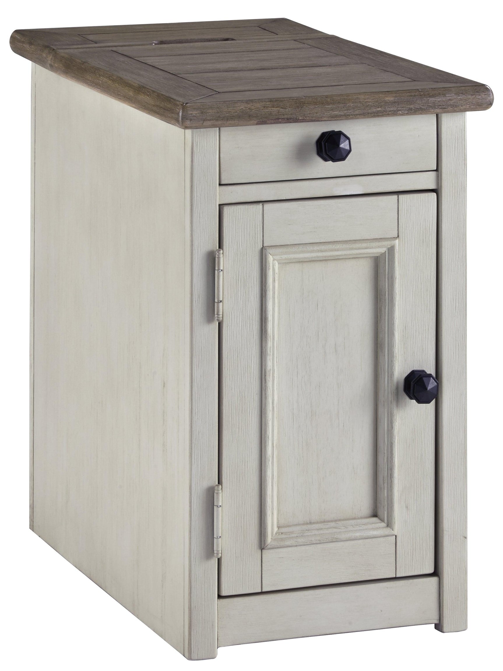 Fully assembled Bolanburg two-tone chairside end table