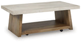 Brendalhouse Light Brown Coffee Table