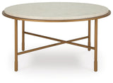 Alben Antique Gold Coffee Table view 3