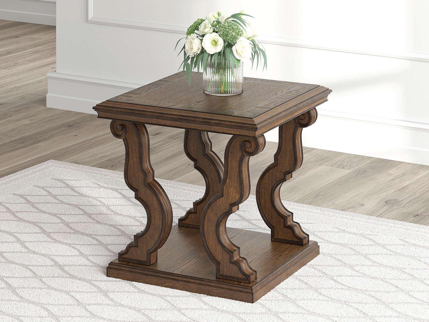 Maylee Dark Brown End Table