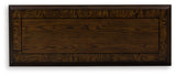 Maylee Traditional Dark Brown Sofa Table front view