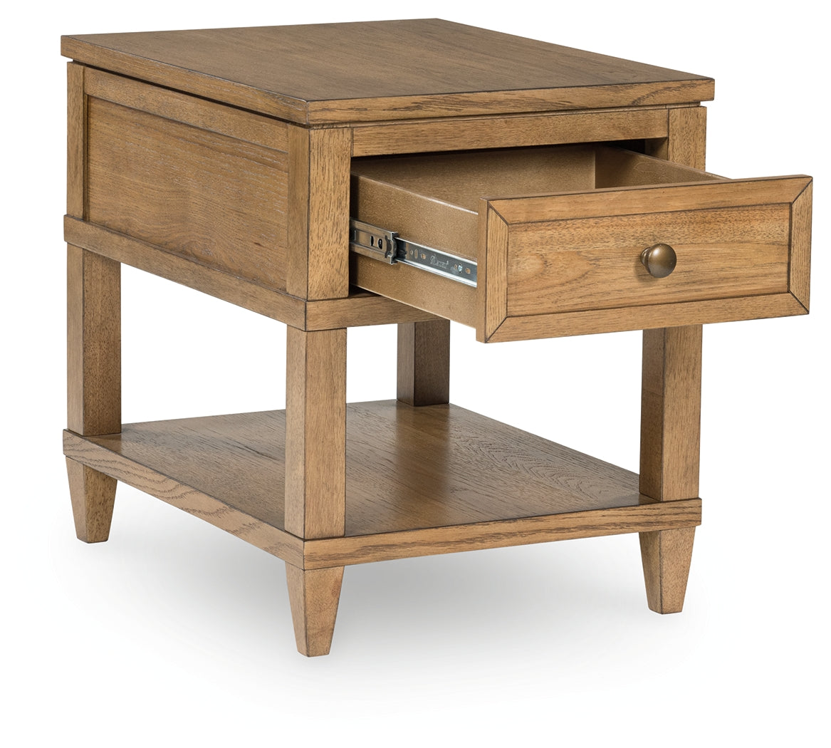 Sharlance Light Brown Coffee Table and End Table Set