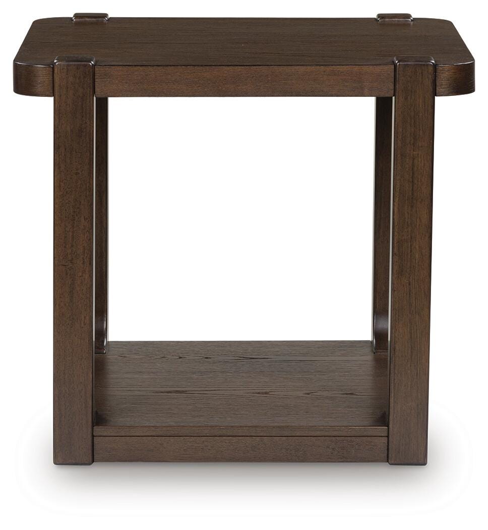 Breckington Dark Brown End Table view 4