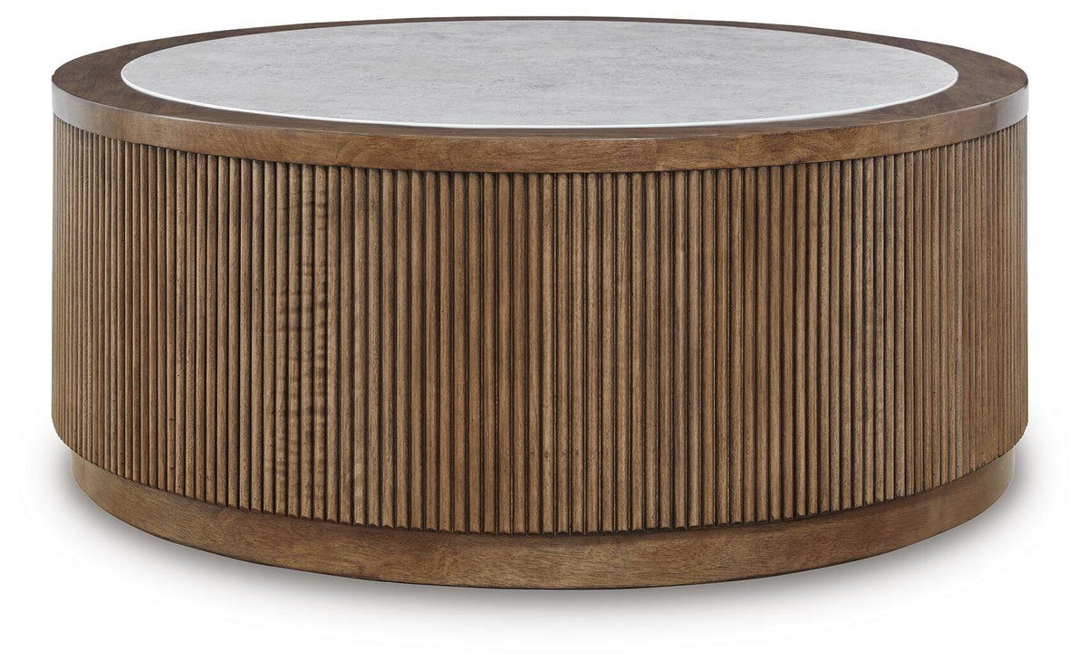 Hadonna Brown Coffee Table view 3