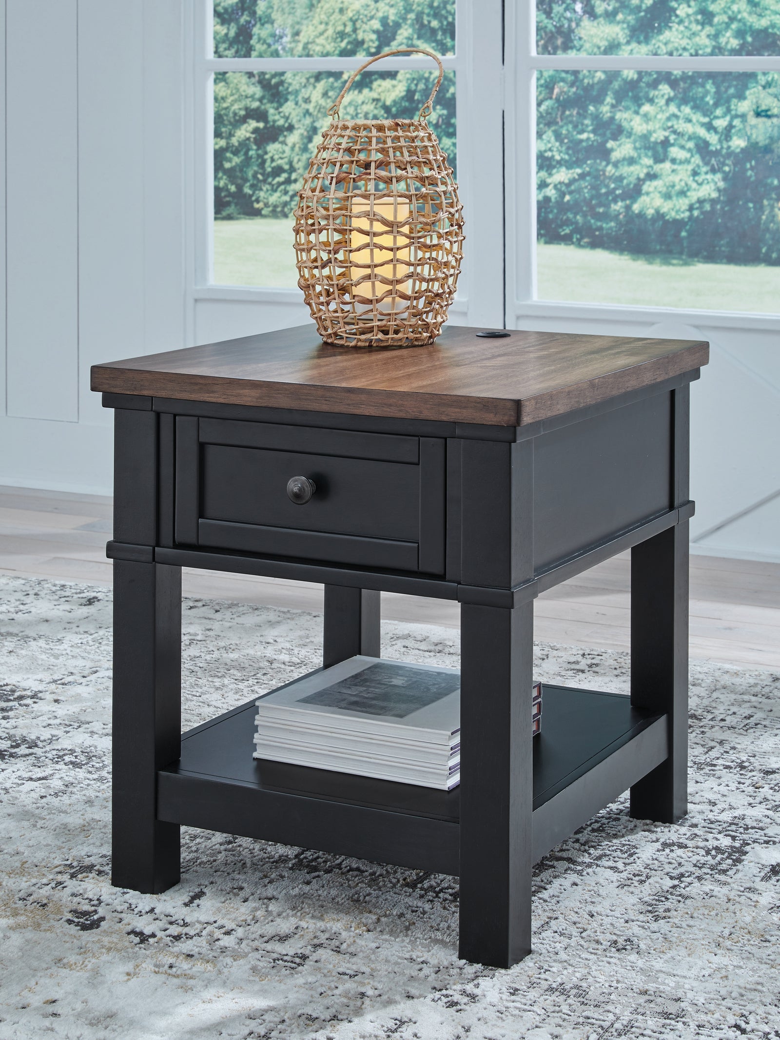 Wildenauer Brown/Black End Table