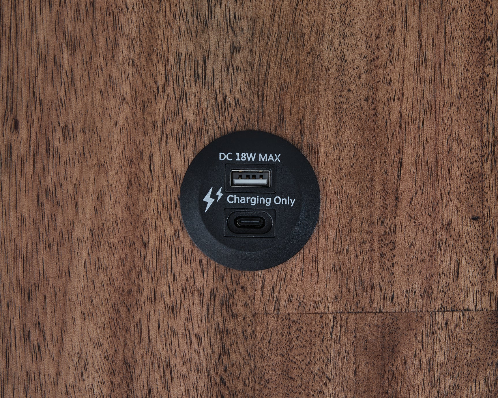 Wildenauer Brown and Black Two-Tone End Table front view