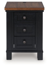 Wildenauer chairside end table head on front view