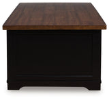 Wildenauer coffee table side profile closed