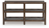 Side profile of Kallenny Brown and Gray Sofa Table