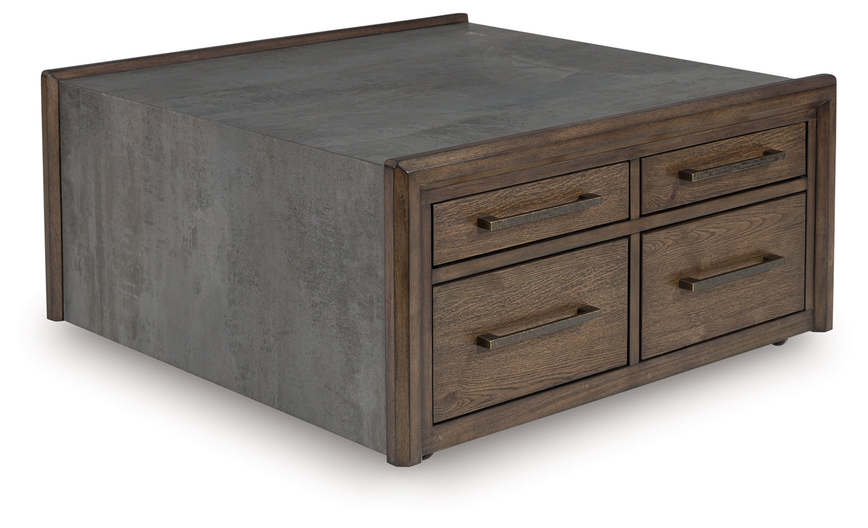 Kallenny Coffee Table side view with drawers open