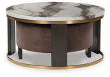 Jazmore coffee tables nested together, front view