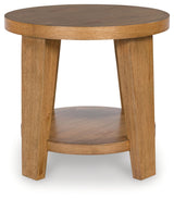 End table head-on view