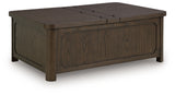 Breckington Coffee Table side angle closed