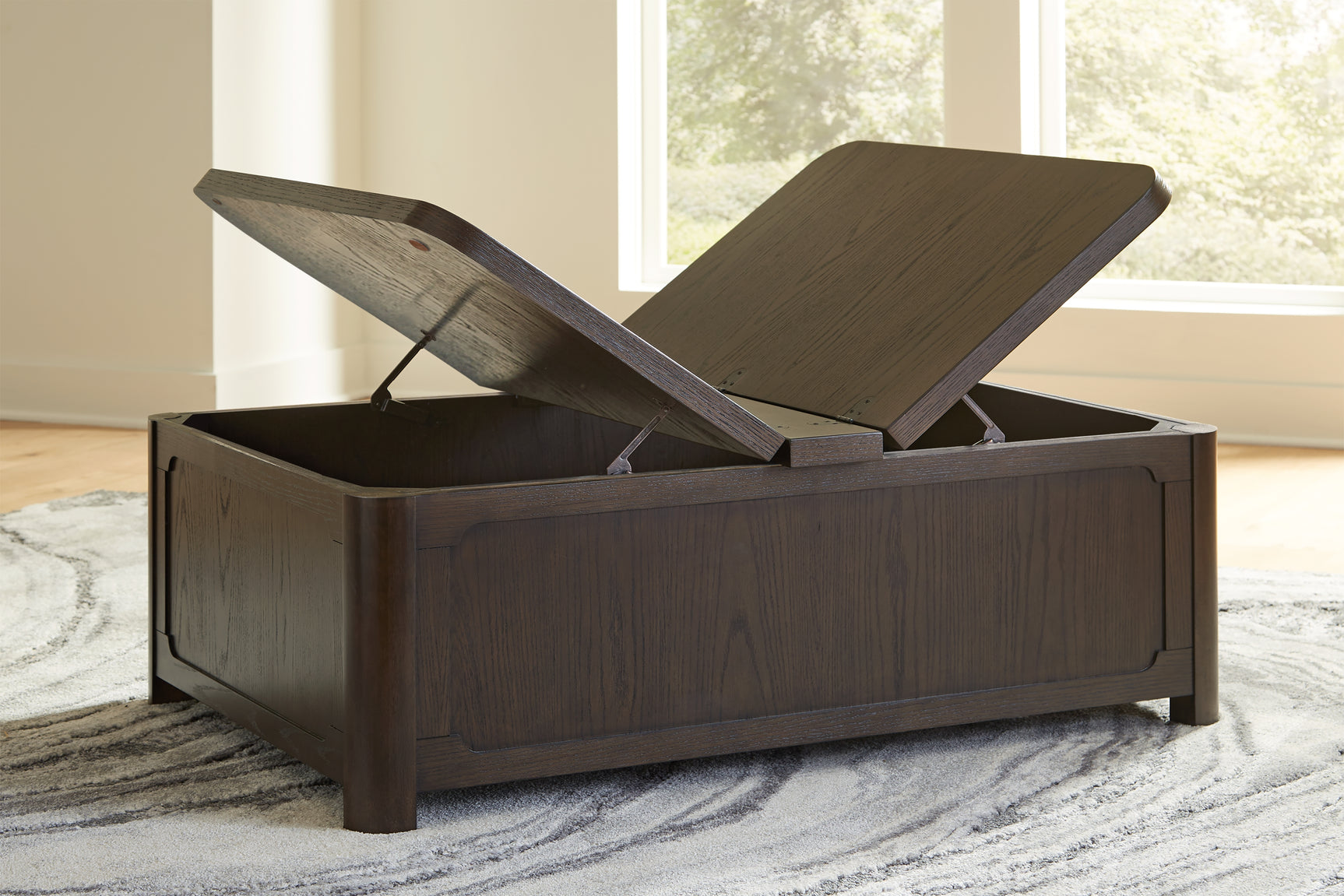 Breckington Coffee Table open storage top