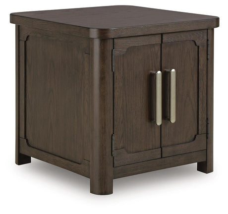 Breckington Dark Brown End Table from Decor Furniture