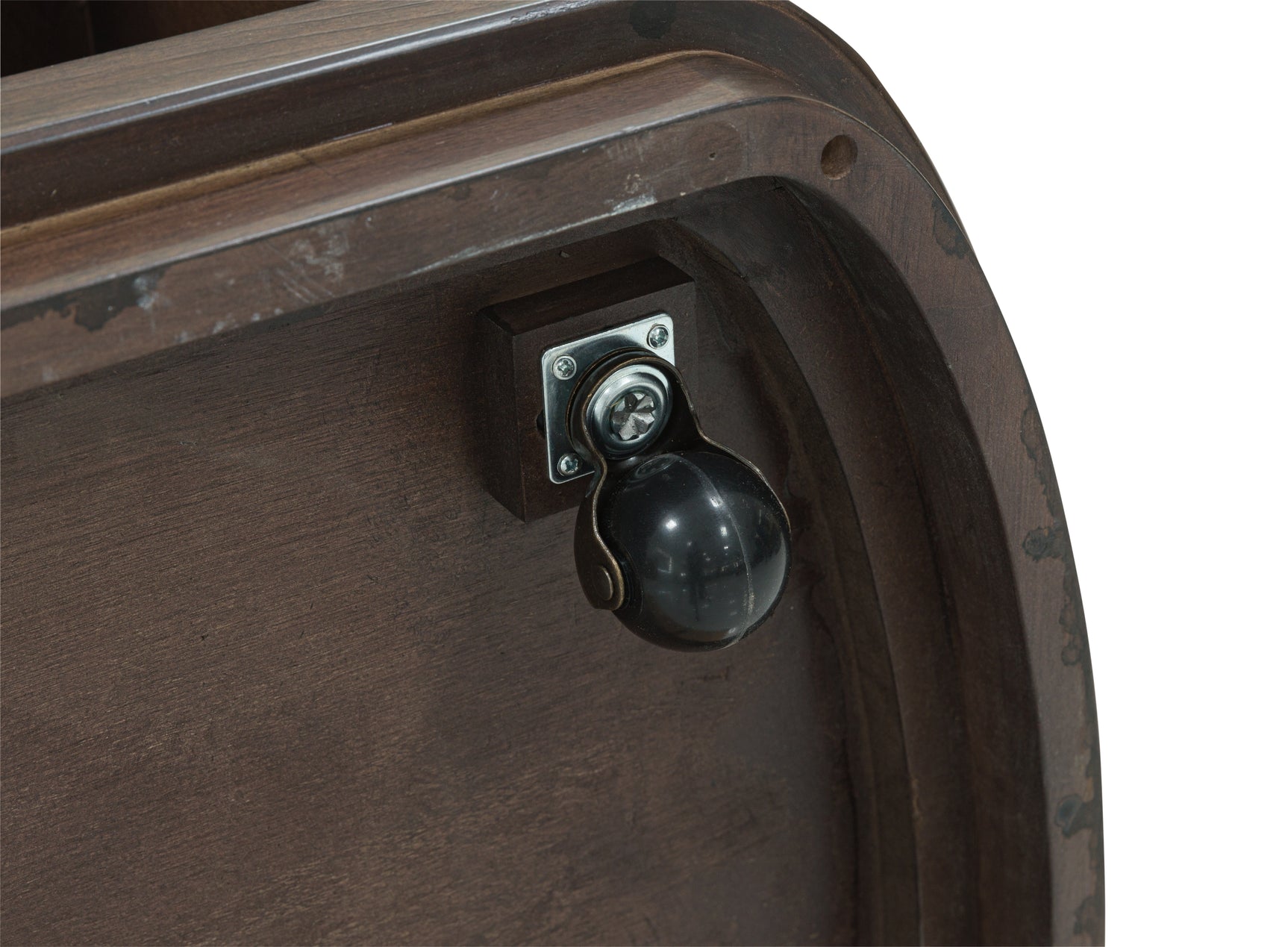 Korestone lift-top coffee table caster detail