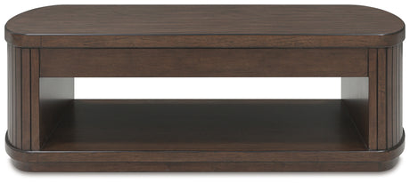 Korestone lift-top coffee table head-on view