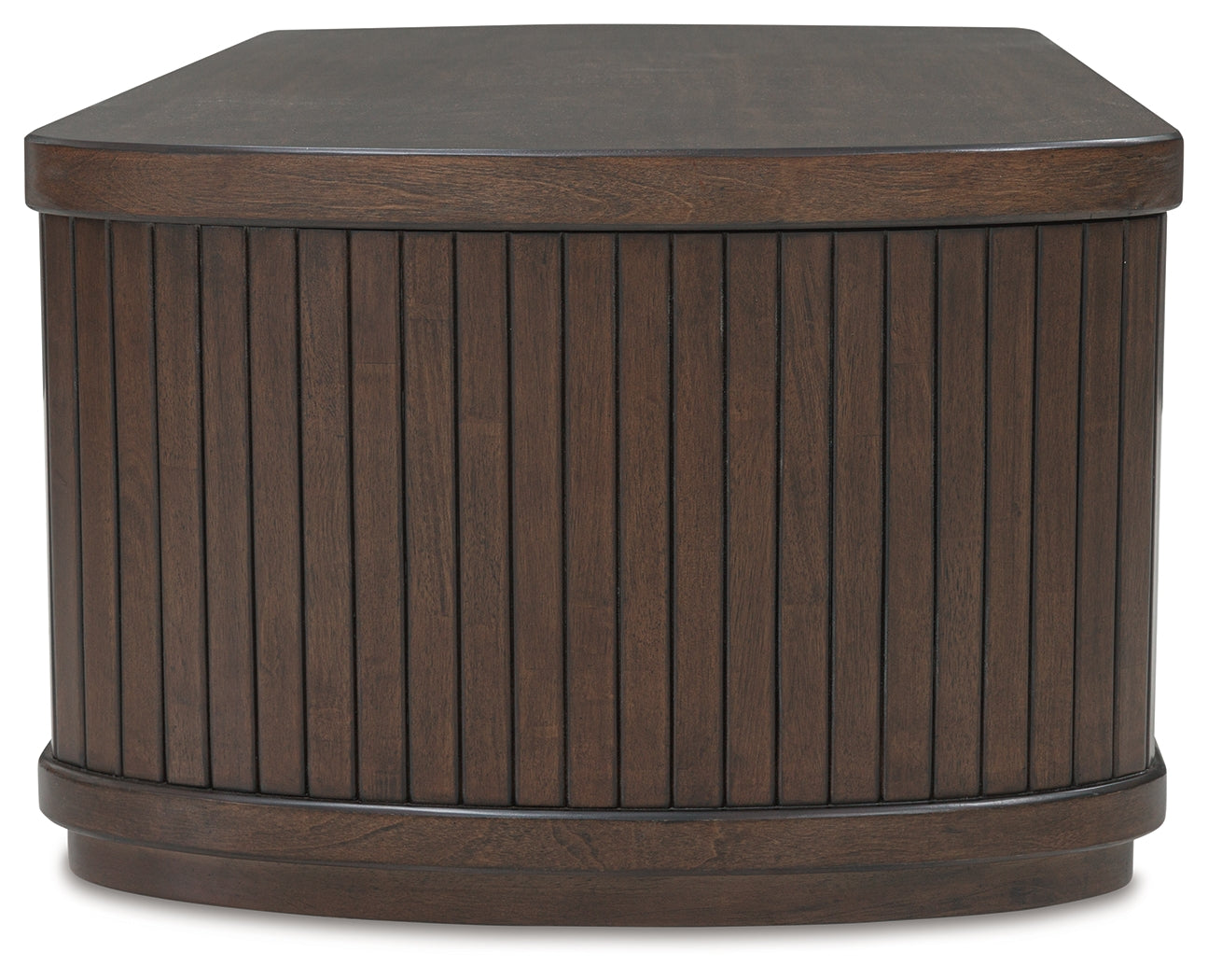Korestone dark brown coffee table set with two matching end tables