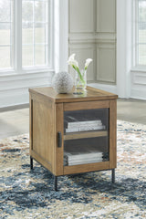 Torlanta Brown Coffee Table and End Table set front view