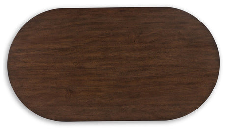 Korestone Dark Brown Coffee Table with 1 End Table view 8