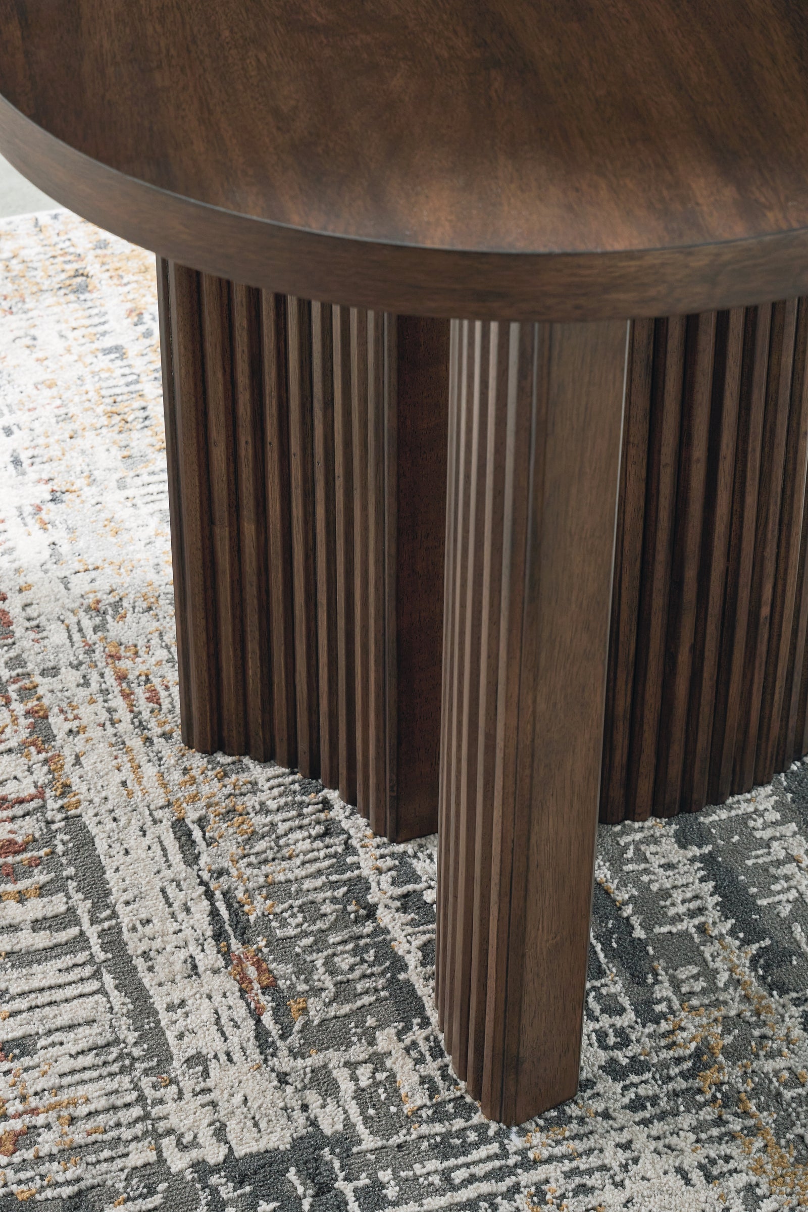 Korestone Dark Brown Coffee Table with 1 End Table
